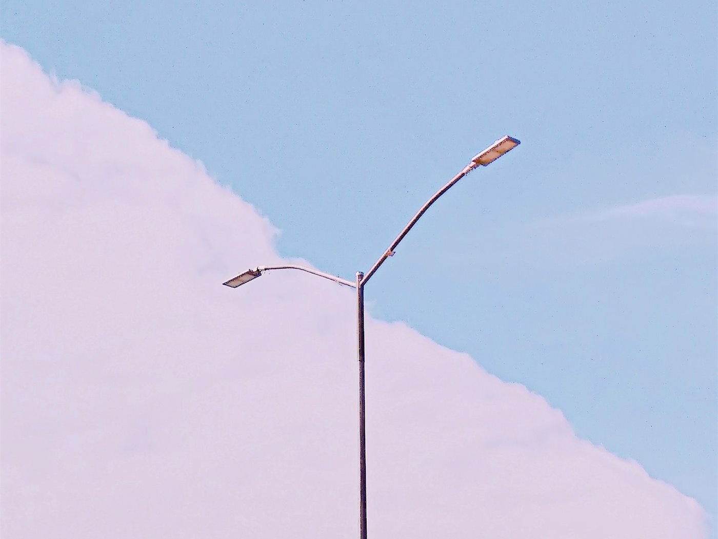 Galvanised Street Light Pole